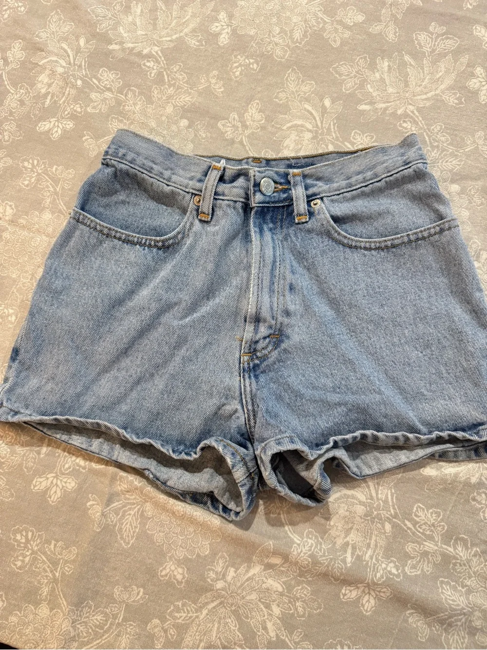 J. Crew Light Blue High-Rise Denim Shorts